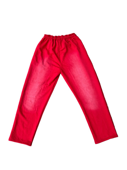 Red LOGO Sweatpants